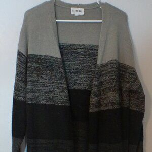 Olive + Oak Colorblock Open Front Cardigan Sweater – Women’s XS